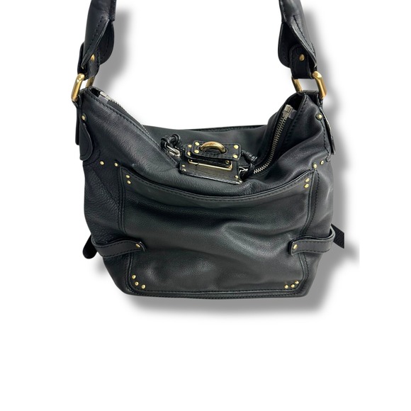 Chloe Paddington Black Leather Hobo Shoulder Bag Gold Hardware - Picture 3 of 13